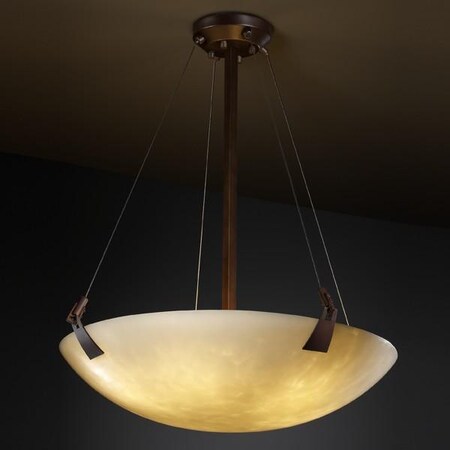 Justice Design Group CLD-9641-35-MBLK Clouds Round Bowl Large